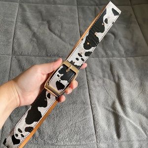 Cow Print Belt